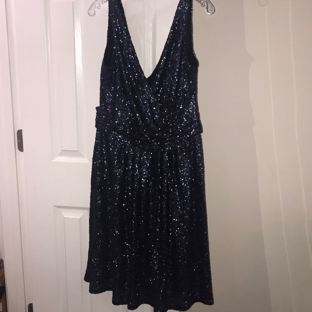 Sorella Vita navy blue sequins dress